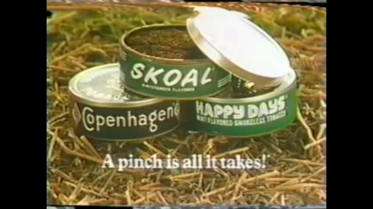 happy days chewing tobacco 1980's Skoal Smokeless Tobacco Commercial 1981 AD 2
