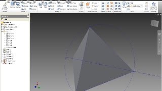 Tetraeder Inventor 2012 Training - 3d Sketch - Boundary patch - Stitch surface
