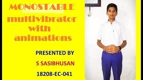 Electronic Circuits: Monostable Multivibrator using transistor with animations