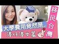 【移民台灣】讀大學連住宿一年費用竟然可能是相等於一個你手上或你老婆其中一件普通東西。