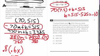 Famous SAT Math Test 5 Part 4 Problem 24 Net Worth