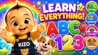 Learn Abc, Numbers, Colors, Animals, Vehicles More Kids Learning Compilation