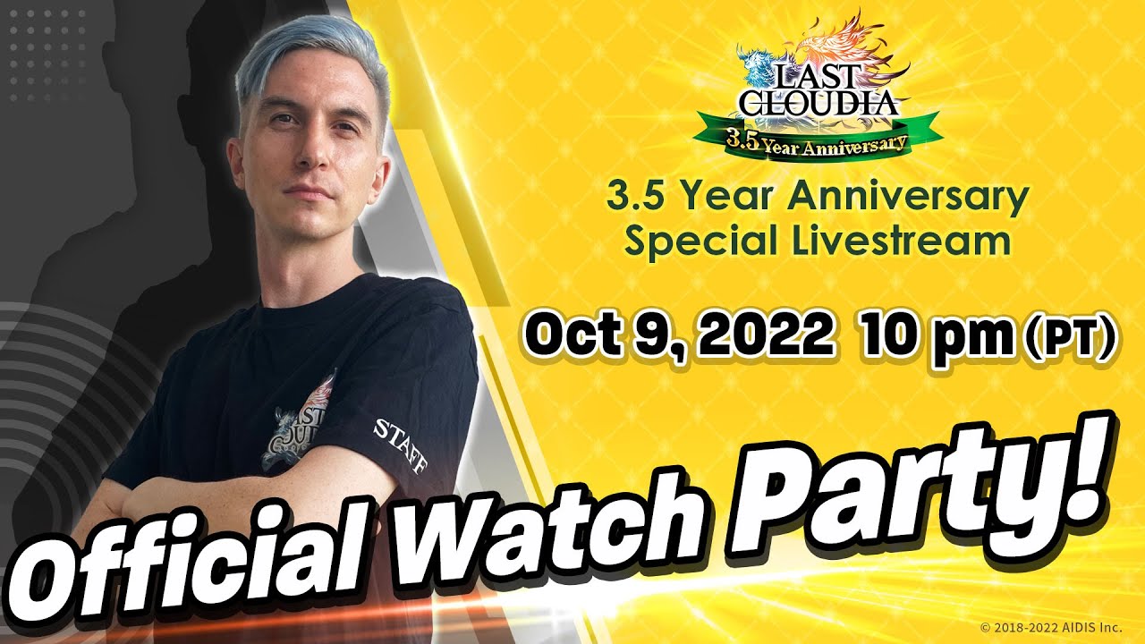 Last Cloudia 3.5 Year Anniversary Special Livestream: Official Watch Party!
