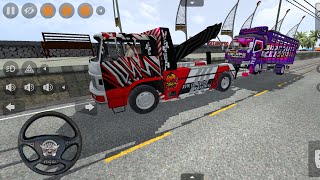 Game mobil derek bawa truk oleng laka | Bus simulator indonesia screenshot 5