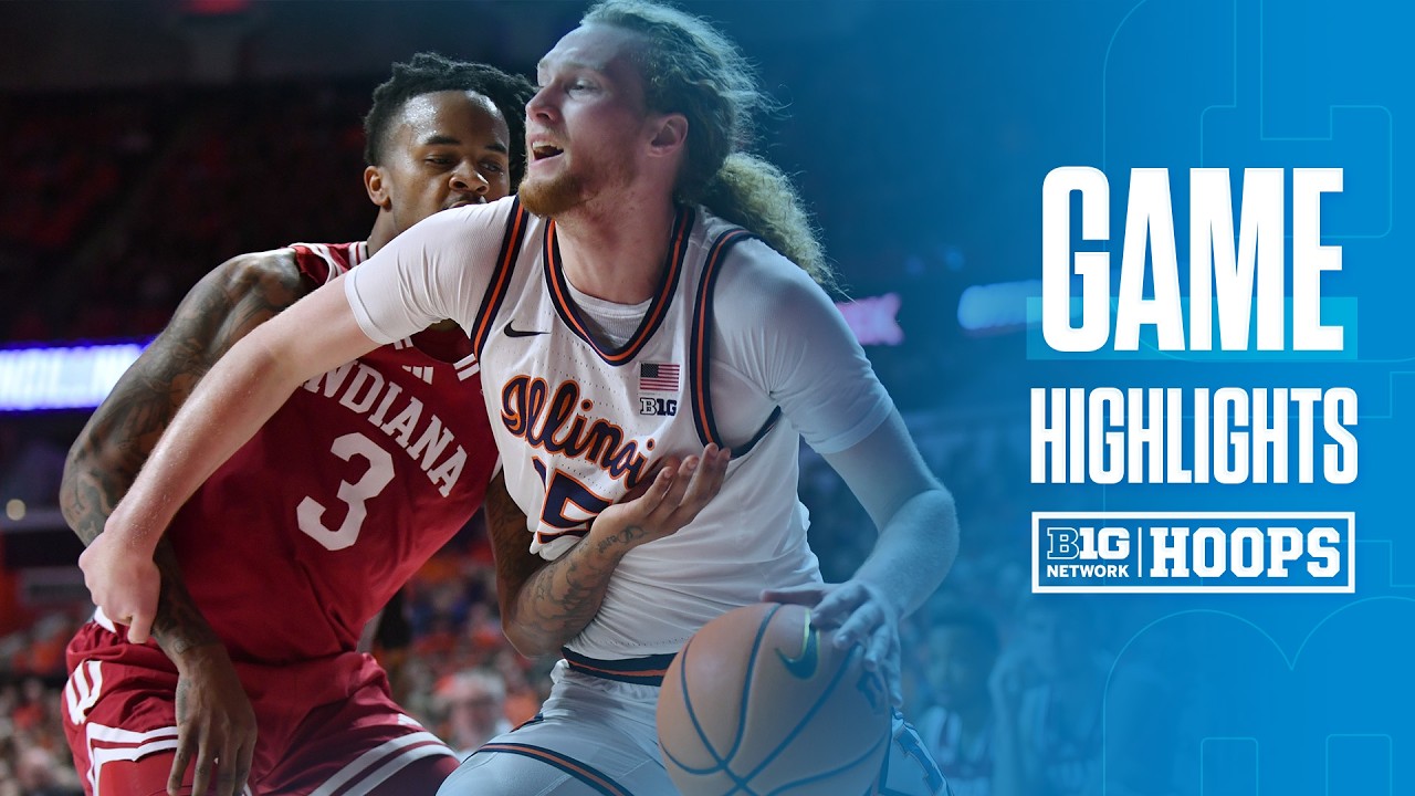 Indiana at Illinois | HIGHLIGHTS | Big Ten Basketball | 02/15/2026