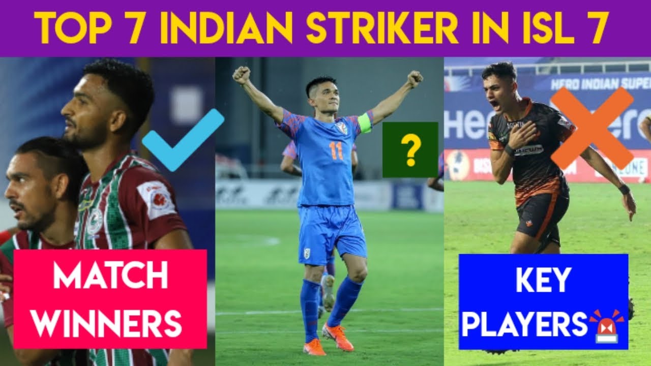 Top 7 Indian Strikers In ISL 7||Season 2020-21||Best Strikers💥||Key Players😍✔️