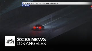 Stolen vehicle leads police on pursuit through South LA
