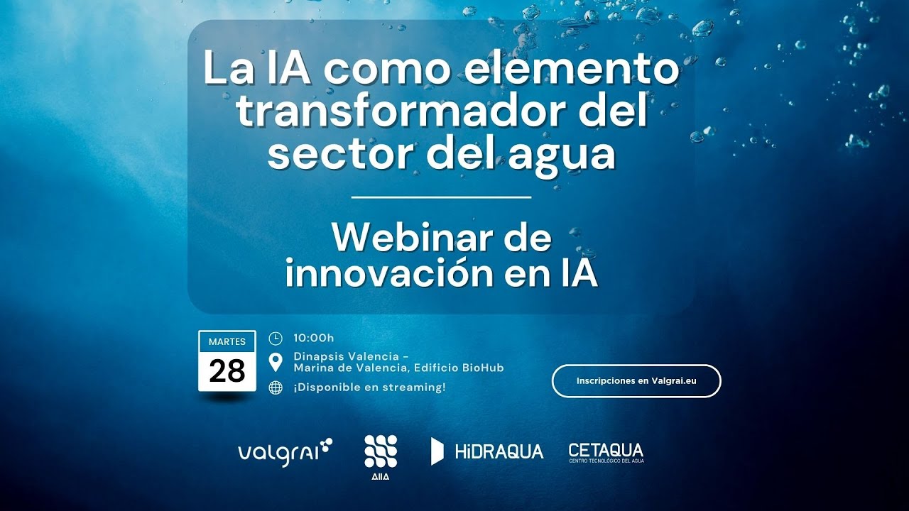 La IA como elemento transformador del sector del agua – Webinar de ...