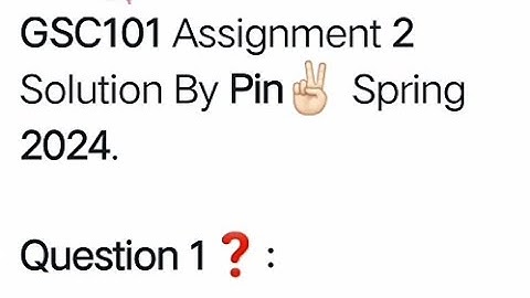 GSC101 Assignment 2 solution 2024/GSC101 Assignment 2 spring solution 2024/DailyStudyDose