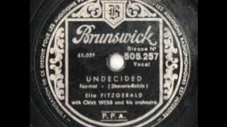 Undecided - Ella Fitzgerald - Chick Webb Orchestra (Original Recording 1939)
