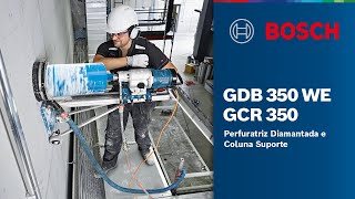 Perfuratriz Diamantada GDB 350 WE e coluna suporte GCR 350