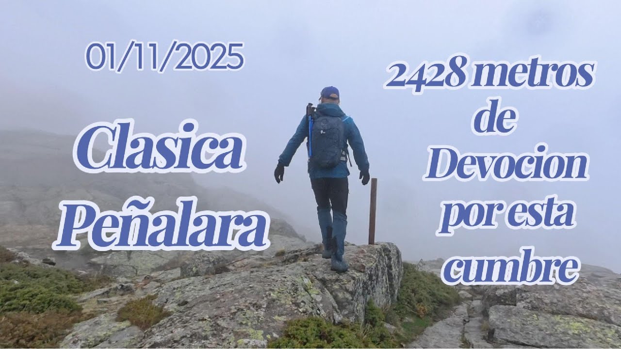 01/11/2025 Clásica Peñalara 2428 m.,con vuelta por Zabala, y Laguna Grande. Volveras en 4 Estaciones