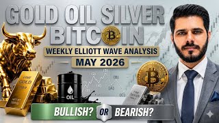 BULLISH OR BEARISH? 🚀 Gold, BTC, Oil &amp; Silver Elliott Wave Outlook