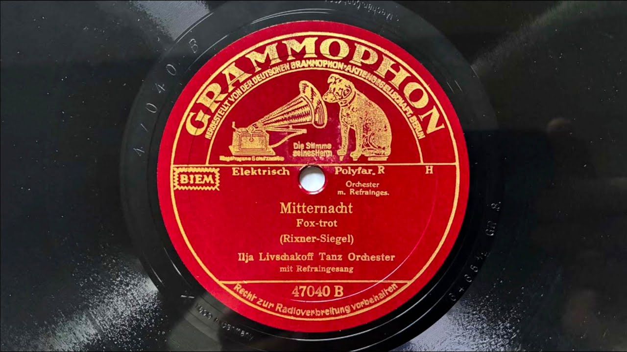 BERLIN DANCEBAND: ILJA LIVSCHAKOFF - SPREE REVELLERS: Mitternacht 1936