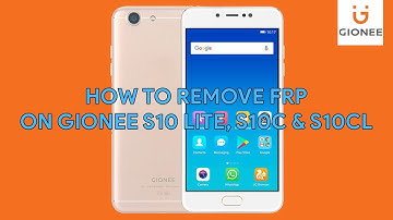 How To Remove FRP On Gionee S10 Lite, S10C & S10CL - [romshillzz]