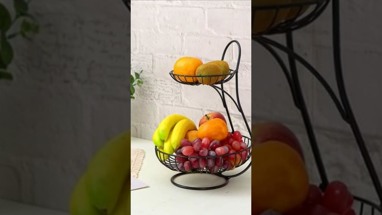 Fruits And Vegetables Storage Rack Basket Stand For Kitchen l 