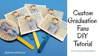 Graduation Fan Tutorial DIY (No Cricut machine Needed)