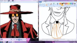 Bust Speedpaint: Alucard- Hellsing/ Hellsing Ultimate