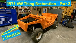 1973 VW Thing Restoration Part 2 | Getting the Thing painted