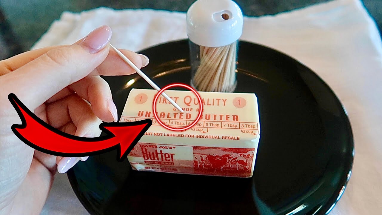 Stick a Toothpick in the BUTTER for THIS Kitchen Trick! 💥 (1.25 Dollar