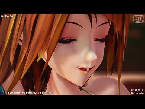 -年齢制限-[MMD] On The Floor (めんぼう式初音ミク＆鏡音リン：水着) 4K･60fps