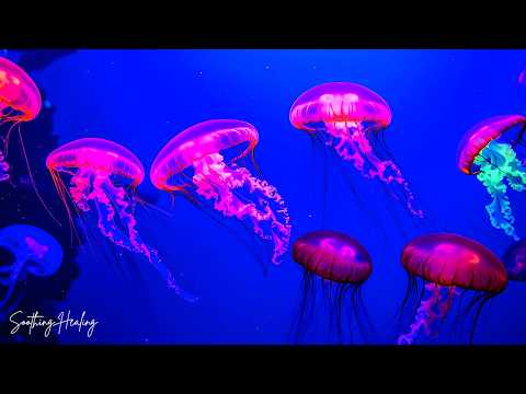 Jellyfish Aquarium 4K Ultra HD ~ Relaxing Music for Sleep, Study, Meditation & Yoga • Screensaver