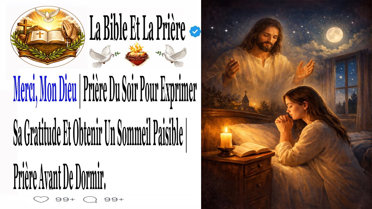 Merci, Mon Dieu | Prière Du Soir Pour Exprimer Sa Gratitude Et Obtenir Un Sommeil Paisible...