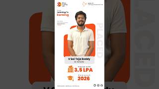 V Sai Teja Reddy Secures 3.5 Lpa Package Placement Success