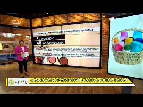 კოსმეტიკური პარფიუმერიის 40 სახეობა, რომელიც  კიბოს გამომწვევ ნივთიერებას შეიცავს