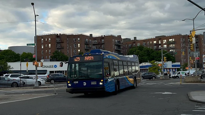 MTA Bus: 2024 Novabus LFS Conehead #9268 on the Q29 to Glendale at Hoffman Dr/57 Av