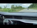 Audi S6 C8 Avant 2020 Speeding on the Autobahn