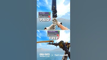 Free vs Paid Melee skins from Nier Automata #codm