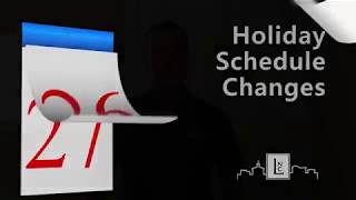 Holiday Schedule 2018