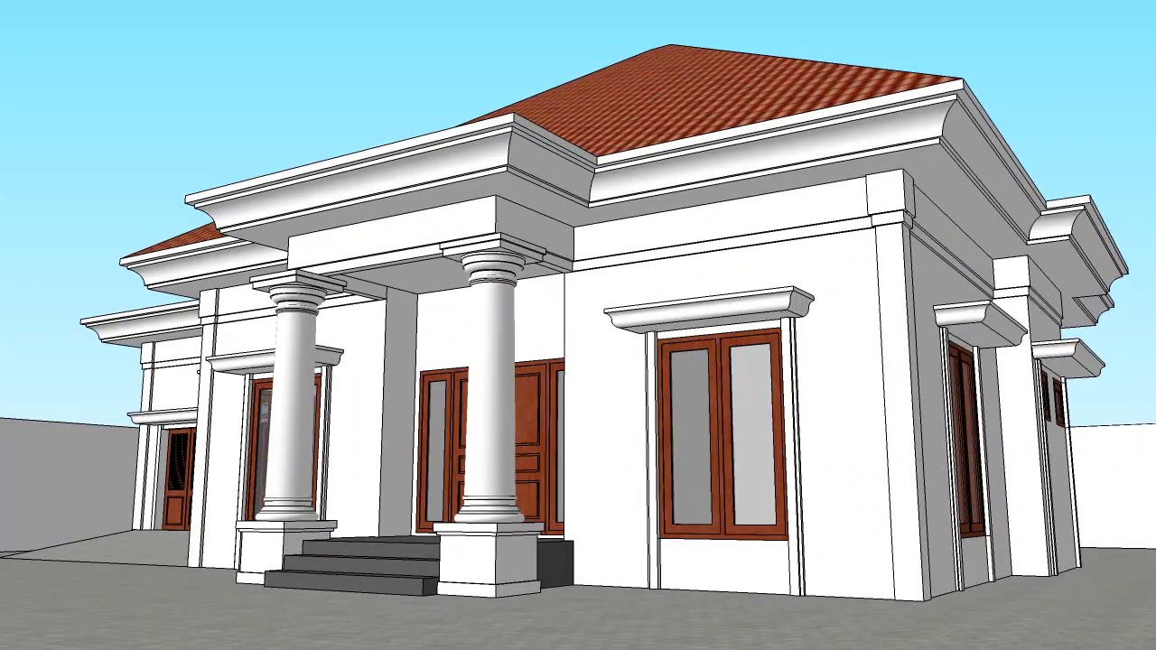 Design Rumah Klasik 1 Lantai Di Palembang Adi Arsitek Surabaya YouTube