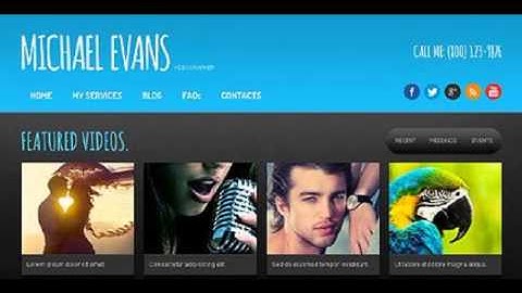 Preview Black Photographer Portfolio Joomla Template by Ol