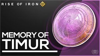 Destiny: Rise of Iron Make Enemies Fight for you! Memory of Timur Artifact Gameplay! screenshot 1
