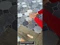 Watch This Worker Install Perfect Pattern Tiles With Incredible Precision! Homeowners Love It