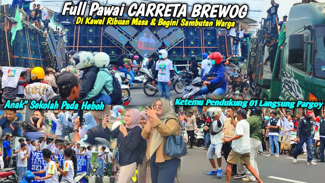 Full Pawai Horeg CARRETA BREWOG AUDIO Di Kawal Ribuan Masa & Begini Reaksi Warga🔥Ketemu 01 💃💃🕺🕺😁