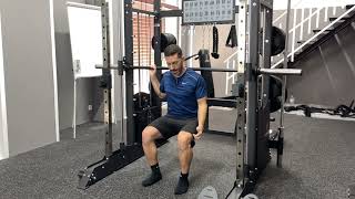 MULTIPOWER SQUAT for glutes