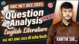 UGC NET English Literature Classes 2026 | English Literature DEC PYQS 2025 | UGC NET English |Part 3