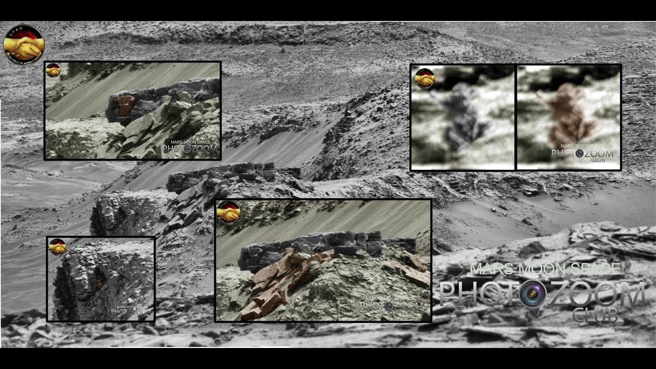 Mars 2015. Ruins. Constructions. Martians caught by Curiosity rover. UPDATED VERSION !