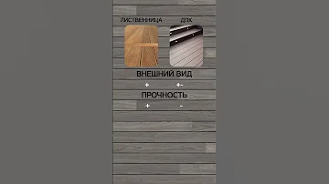 Лиственница или ДПК