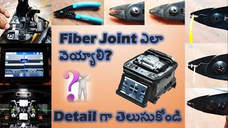 How to work with Splicing Machine in Telugu||How to do Fiber Joint|Fiber Tech with Sandeep Polisetti