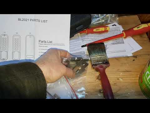 Fitting a Borg BL2021 satin chrome double sided keypad lock