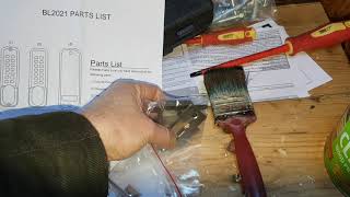 Fitting a Borg BL2021 satin chrome double sided keypad lock