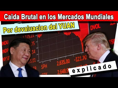🔥 MERCADOS MUNDIALES EN CAIDA LIBRE TRAS DEVALUACION DEL YUAN💰⚠ CHINA, EEUU y su Guerra Comercial