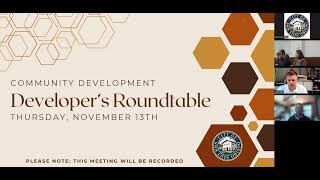 Details Developer's Roundtable - November 13, 2025 - City of SLO Community Development Department Update