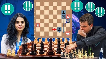 Crazy Chess Game : 11 By Magnus Carlsen vs Tania Sachdev