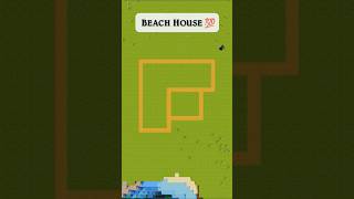 Minecraft Easy Beach House ⚒️ #minecraft #builds #shorts