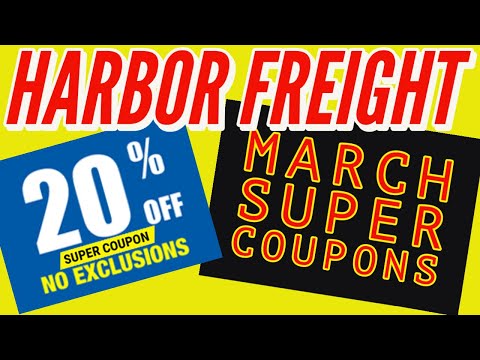 Harbor Freight Coupons March 2021 + 20% Off Super Discount Coupon NO EXCLUSIONS!